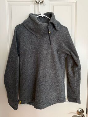 Lole Dark Heather Gray Half-Zip Pullover Sweatshirt